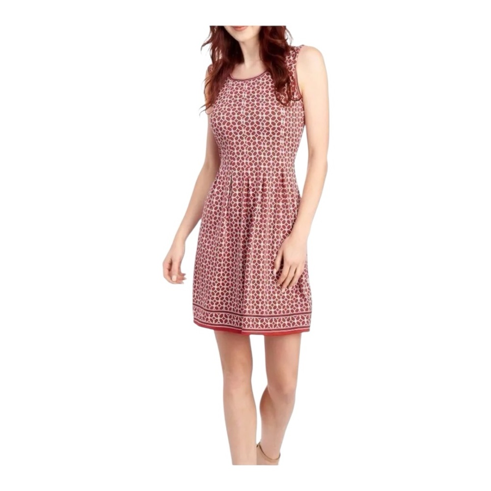 Max Studio Rose-Red Sleeveless Fit-and-Flare Dress, Size XS - Picture 1 of 7